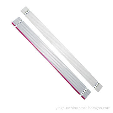 Flat cable, UL2651 24AWG, 2.54PH, 7/0.2TS tinned copper conductor, PVC 105C